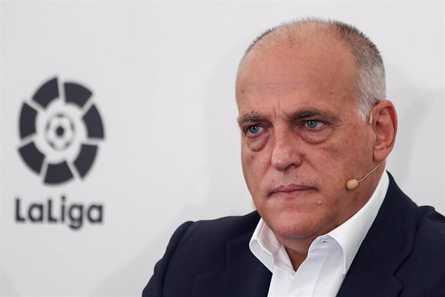 Tebas, on the RFEF and LPFF conflict: "If you don't understand how football is organized, these things happen"