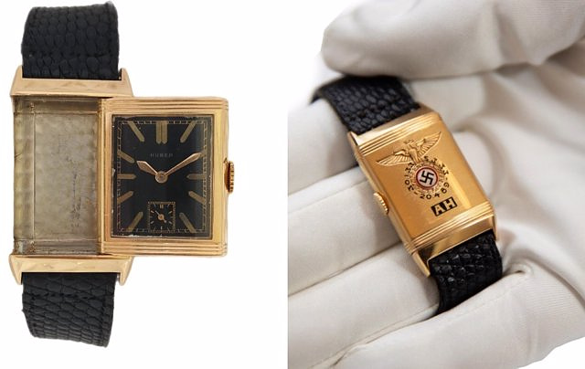 Auctioned for more than a million euros a personalized gold watch that was owned by Adolf Hitler