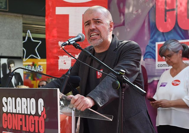 Sordo sees the rise in the IPC as "extremely negative" and the CCOO will reinforce "the wage dispute strategy"
