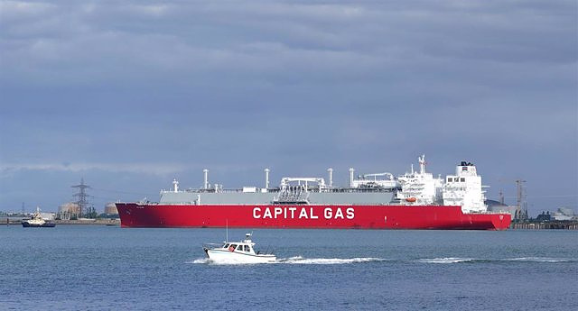Spain leads imports of liquefied natural gas from Russia in July and August, for 747 million