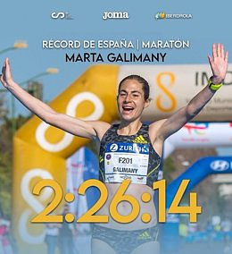 Marta Galimany breaks Spain's marathon record