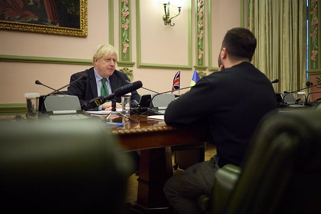 Boris Johnson says Putin said he could send a missile to the UK "in a minute"