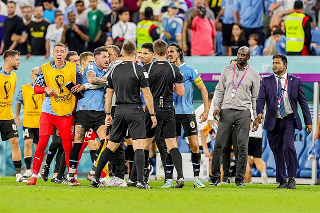 Giménez, sanctioned four games for his behavior after Uruguay-Ghana in Qatar 2022