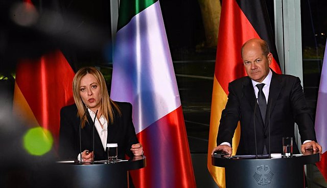 Scholz stresses Germany's aspirations to collaborate closely with Meloni's Italy