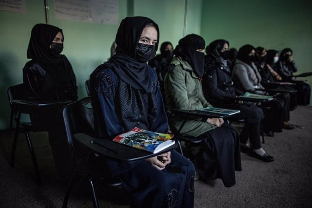 The EU and the US do not get a commitment from the Taliban to readmit women to the education system