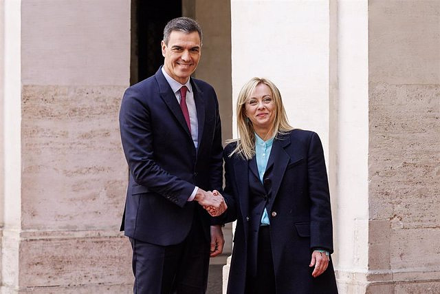 Sánchez says that the objectives of Spain and Italy are "very aligned", highlighting the Migration Pact