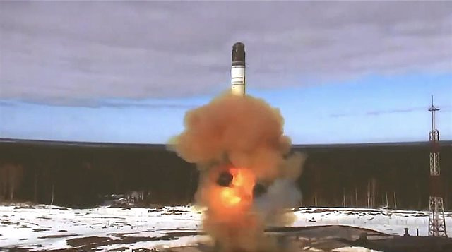 Russia tests an intercontinental ballistic missile