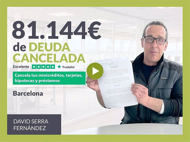 STATEMENT: Repara tu Deuda Abogados cancels €81,144 in Barcelona (Catalonia) with the Second Chance Law