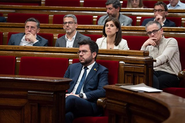 Aragonès sees the incidents in the oppositions as inadmissible: "We assume responsibilities"