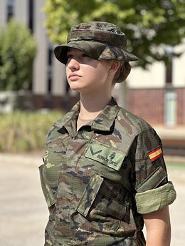 First images of Princess Leonor at the General Military Academy of Zaragoza