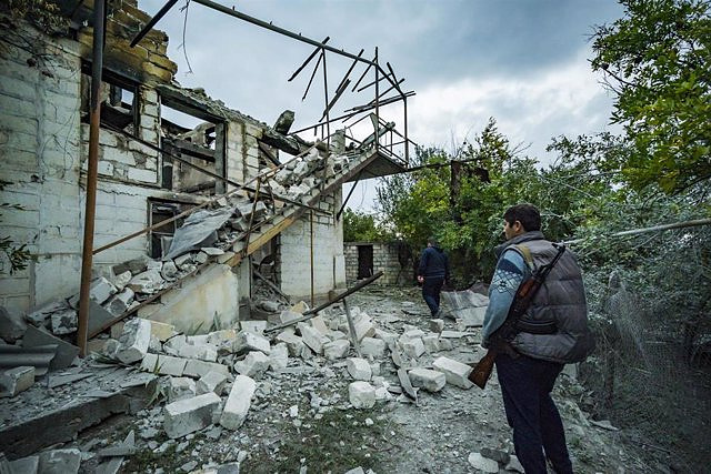 Ceasefire declared in Nagorno-Karabakh after a day of Azerbaijani offensive
