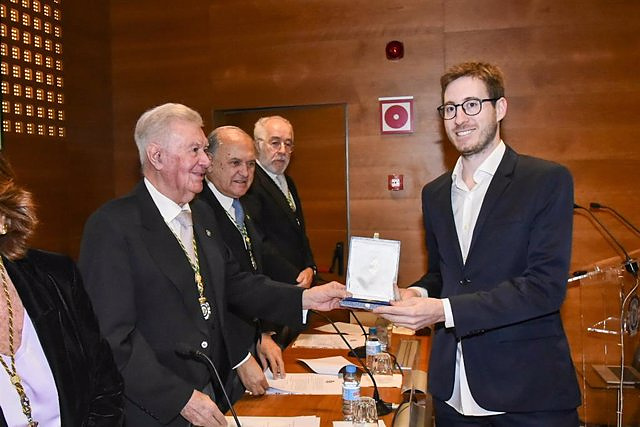 Daniel Pérez-López, co-founder of the spin-off UPV iPronics, awarded by the Royal Academy of Engineering