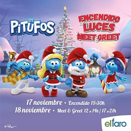 El Faro (Badajoz) will welcome Christmas with the lighting of a 12-meter tree and a visit from The Smurfs