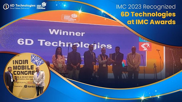 RELEASE: 6D Technologies receives the award for "Best business digital transformation of the year" at IMC 2023