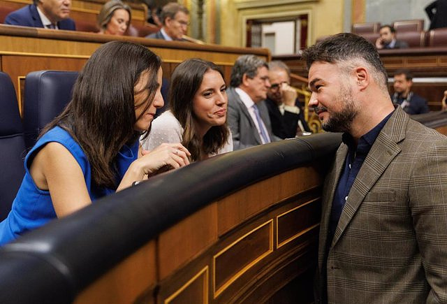 Rufián wants Podemos and ERC united to pressure the PSOE, but not an electoral coalition for the Europeans
