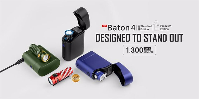 STATEMENT: Olight presents the new brand Baton 4 / Premium Edition and Warrior X4 for Black Friday