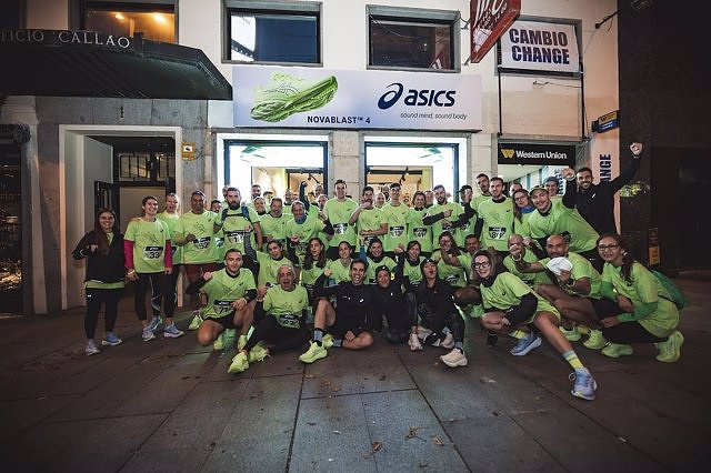 RELEASE: ASICS revolutionizes the center of Madrid with almost a hundred runners testing the new NOVABLAST 4