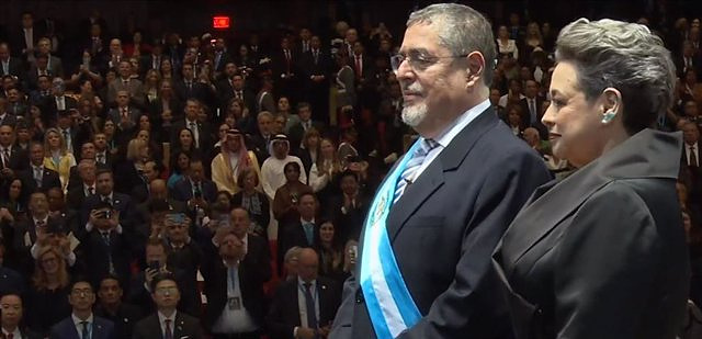 Bernardo Arévalo, sworn in as president of Guatemala after the ceremony was delayed for several hours