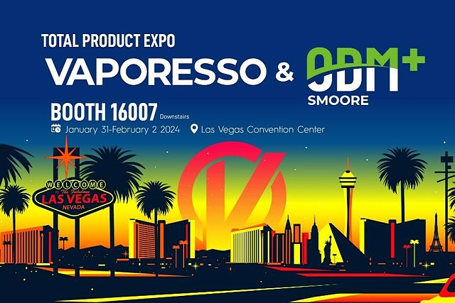 STATEMENT: VAPORESSO and SMOORE ODM join forces for the first time at the Total Product Expo in Las Vegas