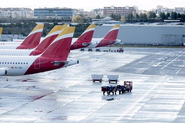 Iberia estimates the monitoring of the handling strike at 19% and punctuality at 88%