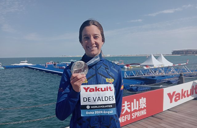 María de Valdés, world silver in open water and ticket to Paris