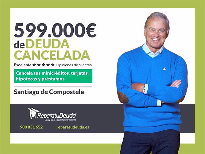 STATEMENT: Repair your Debt Lawyers cancels €599,000 in Santiago (A Coruña) with the Second Chance Law