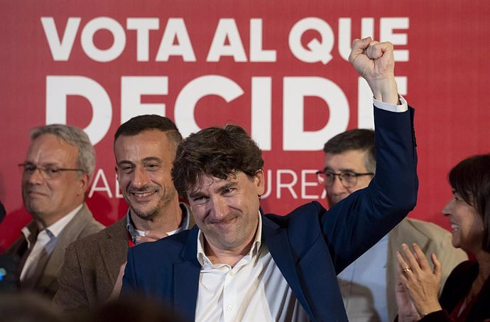 Andueza assures, after the "extraordinary" result, that PSE "will once again be at the level" that the Basques deserve