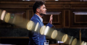 Rufián sees "complicated" revoking the pardons of the procés, but believes that the 'political' judges "will do what they want"