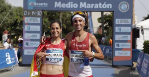 Marta Galimany and Jorge Blanco hang two bronzes in the half marathon of the Ibero-American Championship