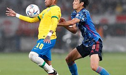 Neymar saves Brazil from the penalty spot against Japan