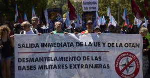 Anti-NATO groups demonstrate against the Madrid summit, with the support of IU and without charges from Podemos
