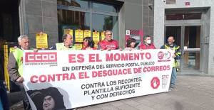Correos estimates the follow-up of the strike on the night shift at 12% and the unions raise it to 80%
