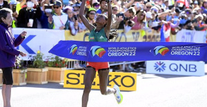 The Ethiopian Gebreslase, gold in the World Cup marathon with a record of the championships