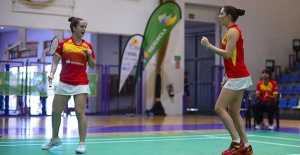 Spanish badminton triumphs in the Junior European Championships with gold in women's doubles and silver in men's