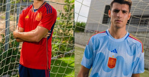 The Spanish team presents its kits for the World Cup