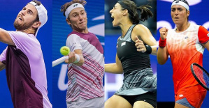 Khachanov, Ruud, Garcia and Jabeur, first US Open men's and women's semifinalists