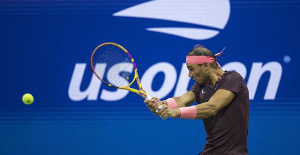 Nadal advances in the US Open with a new comeback and a small scare