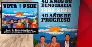 The PSOE launches the campaign for the 40th anniversary of the victory with a replica of the poster from González's first campaign