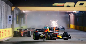 Pérez reigns in Singapore and Sainz gets on the podium