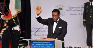 Teodoro Obiang takes his victory for granted after voting in the Equatoguinean elections
