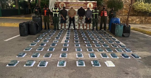 100 kilos of cocaine seized in a military operation in eastern Venezuela