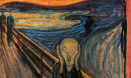 Environmental activists try to stick to the frame of Munch's 'The Scream'