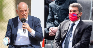 Javier Tebas, to Joan Laporta: "You have to find out before splitting"