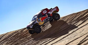 Al-Attiyah 'flies' and takes advantage of the 'tragedy' of Sainz and Audi in the Dakar
