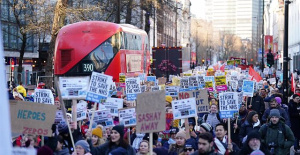 Hundreds of thousands of workers on strike in a huge day of action in the UK