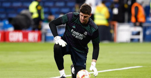 Courtois is injured in the warm-up prior to Mallorca-Real Madrid