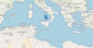 Registered a 4.1 earthquake on the north coast of Sicily, Italy