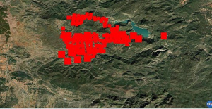 Map of the fire in Castellón and Teruel that threatens the Sierra de Espadán natural park
