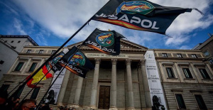 Police and civil guards summoned by Jusapol protest this Saturday in Madrid against the reform of the 'gag law'