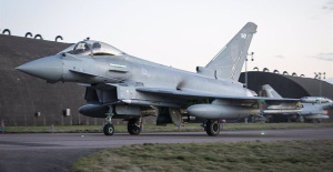 British and German fighters intercept a Russian plane near Estonia